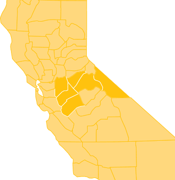 San Joaquin Chapter Map